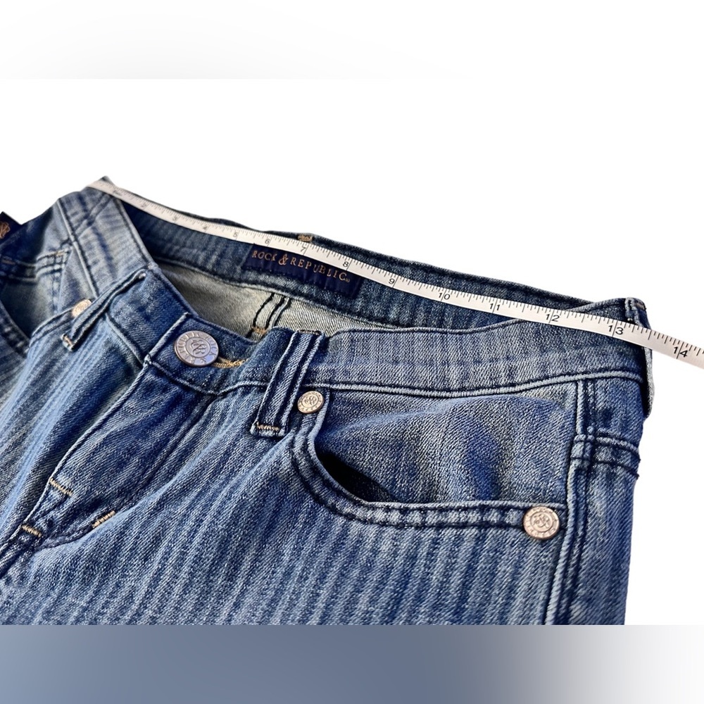 Rock & Republic Low Rise Light Wash Skinny Jeans Size 4 - Picture 6 of 9